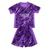 Original Trikotsatz Paris Saint-Germain Purple Version Torwart 2024-25 Für Kinder